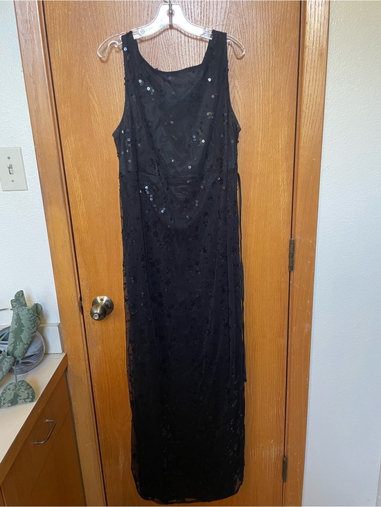 Motherhood Maternity Dresses & Skirts - Elegant Black Sequin Maternity Evening Dress for Women